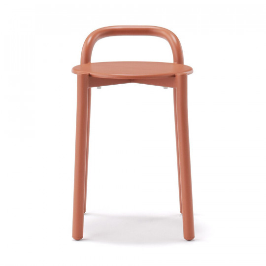 Stołek aluminium burgund 41,5x34x54,3cm - zestaw 4 szt.