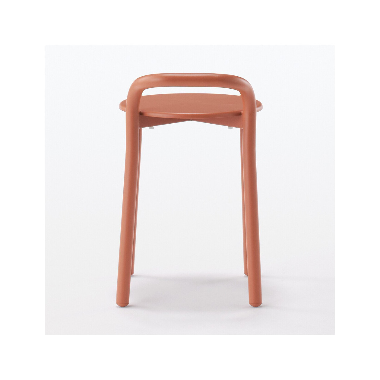 Stołek aluminium burgund 41,5x34x54,3cm - zestaw 4 szt.