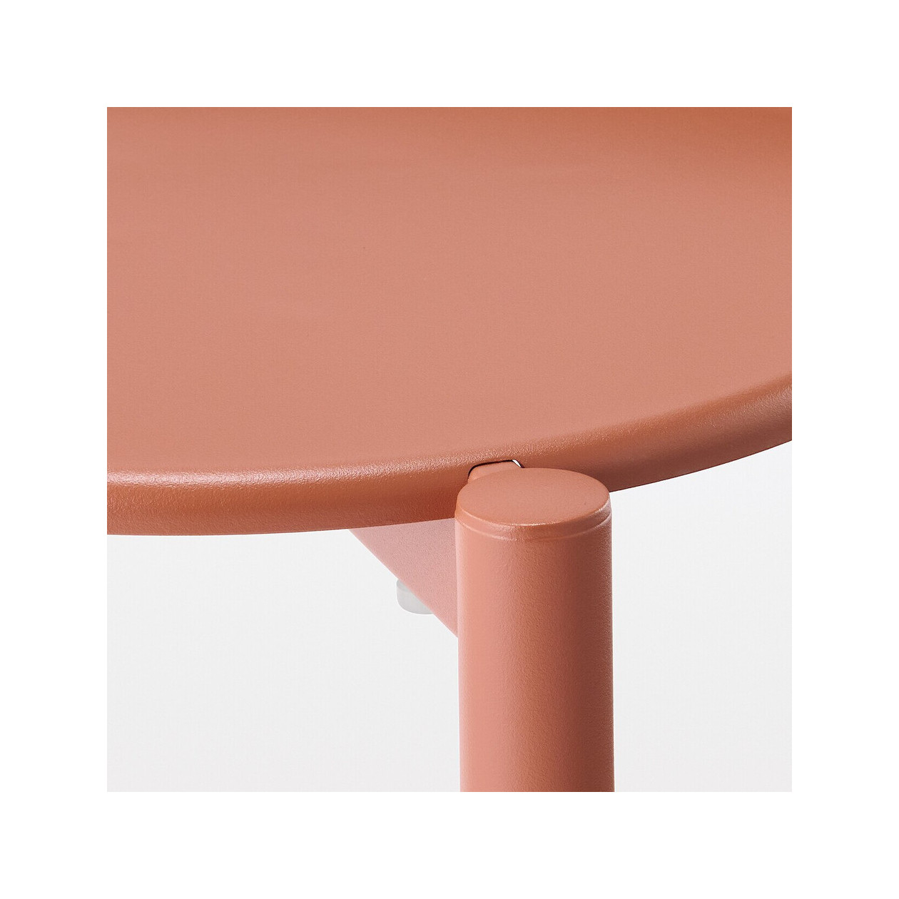 Stołek aluminium burgund 41,5x34x54,3cm - zestaw 4 szt.