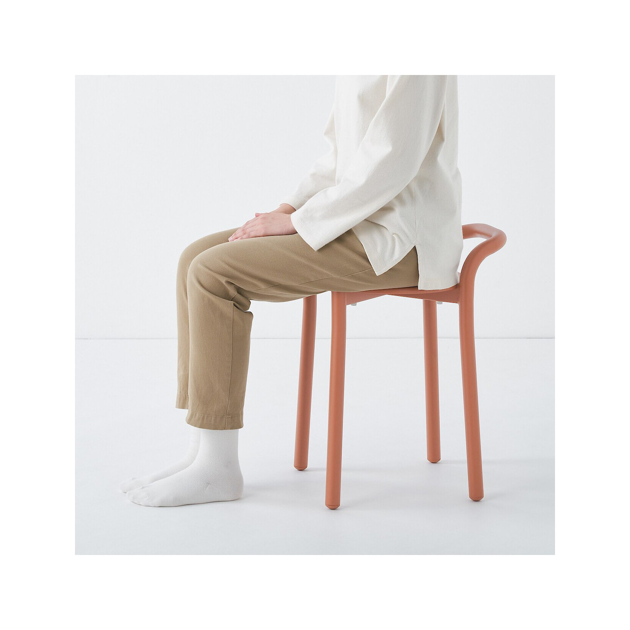 Stołek aluminium burgund 41,5x34x54,3cm - zestaw 4 szt.