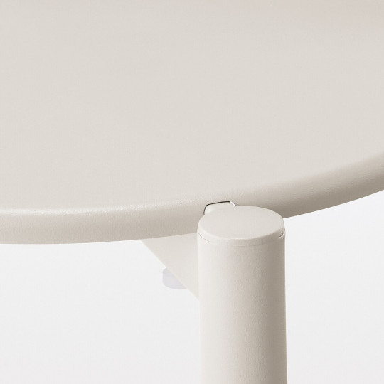 Stołek aluminium jasny szary 41,5x34x54,3cm - zestaw 4 szt.