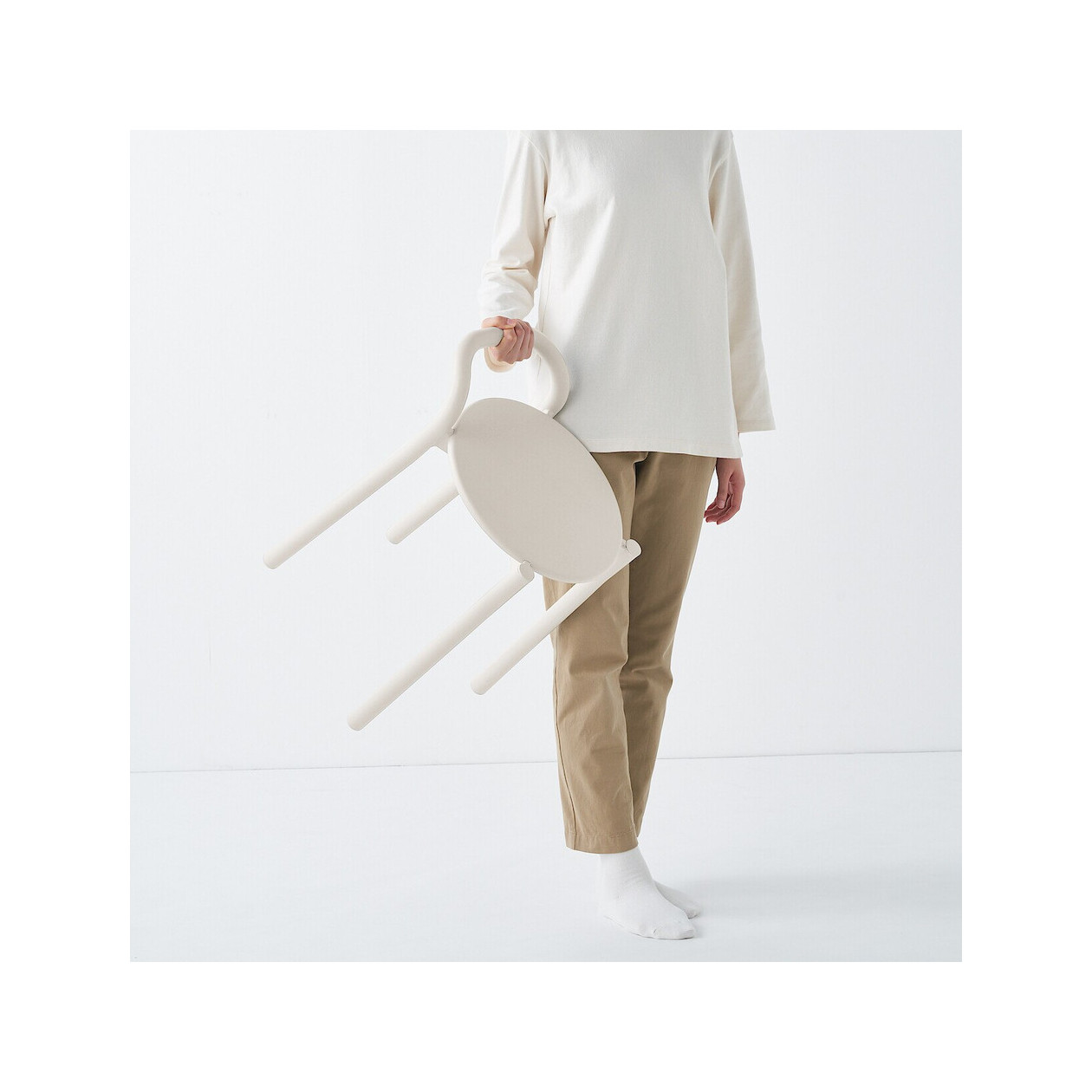 Stołek aluminium jasny szary 41,5x34x54,3cm - zestaw 4 szt.