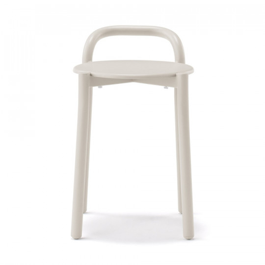 Stołek aluminium jasny szary 41,5x34x54,3cm - zestaw 4 szt.