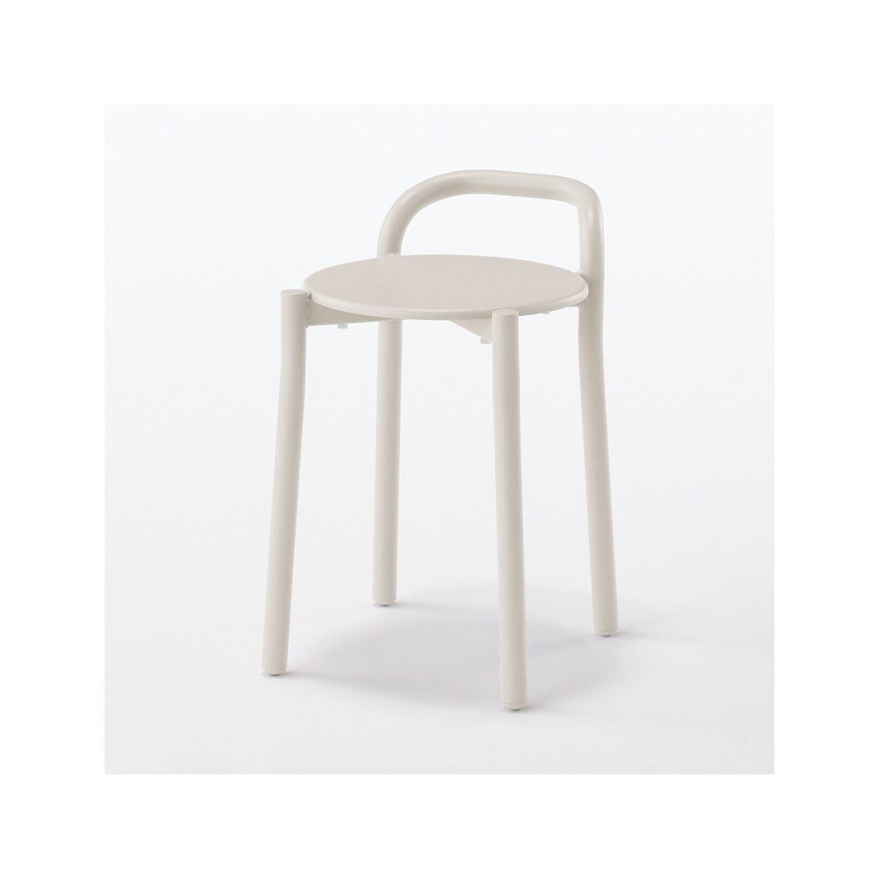 Stołek aluminium jasny szary 41,5x34x54,3cm - zestaw 4 szt.