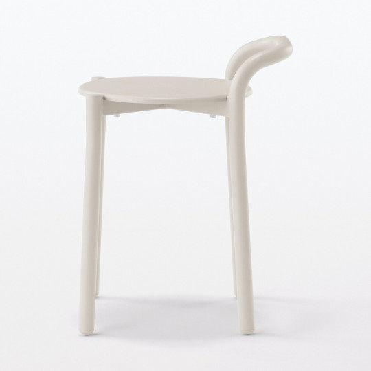 Stołek aluminium jasny szary 41,5x34x54,3cm - zestaw 4 szt.