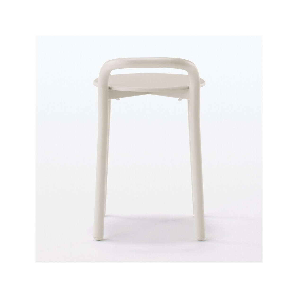 Stołek aluminium jasny szary 41,5x34x54,3cm - zestaw 4 szt.