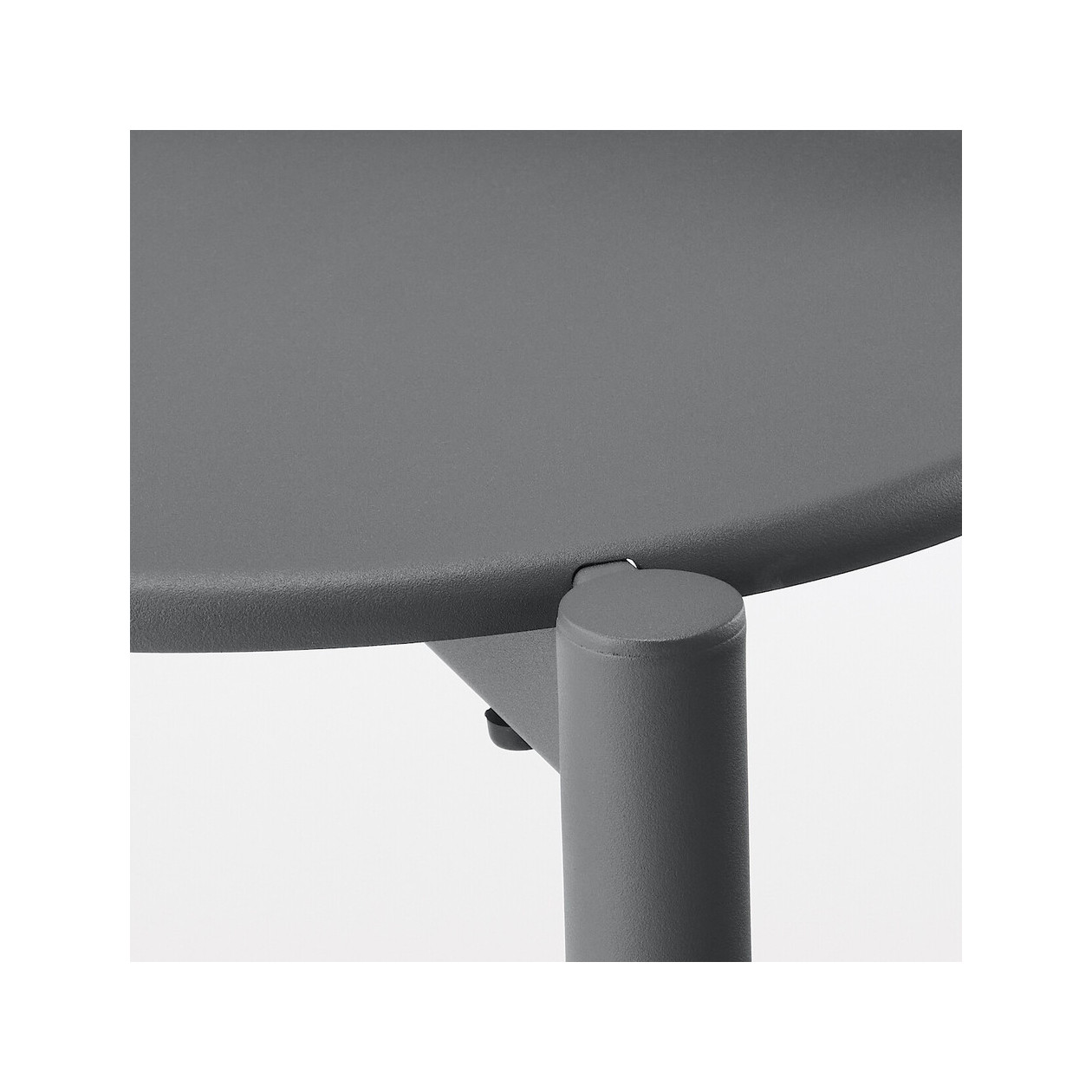 Stołek aluminium ciemny szary 41,5x34x54,3cm - zestaw 4 szt.