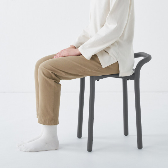 Stołek aluminium ciemny szary 41,5x34x54,3cm - zestaw 4 szt.