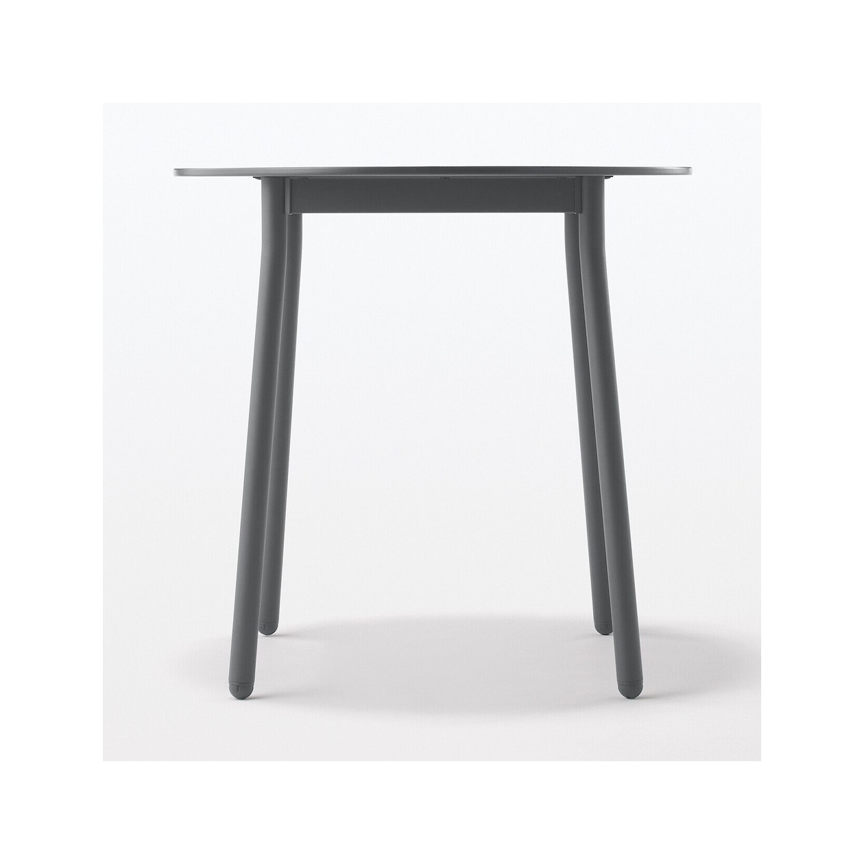 Stół aluminium ciemny szary S 75x75x72cm