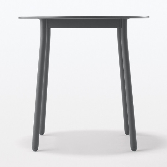 Stół aluminium ciemny szary S 75x75x72cm