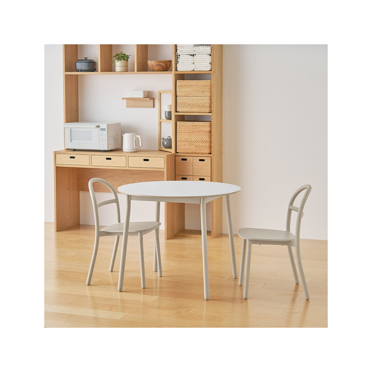 Stół aluminium jasny szary L 90x90x72cm