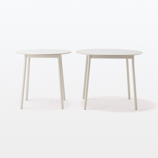 Stół aluminium jasny szary L 90x90x72cm