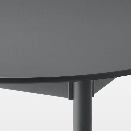 Stół aluminium ciemny szary L 90x90x72cm