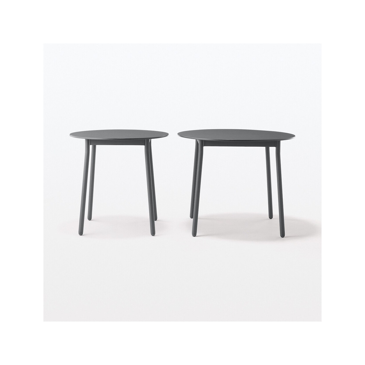 Stół aluminium ciemny szary L 90x90x72cm