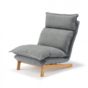 Fotel rozkładany szary