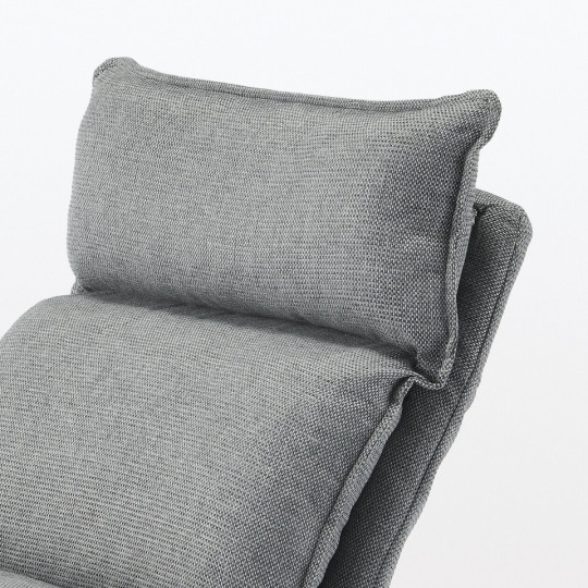 Fotel rozkładany szary