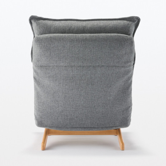 Fotel rozkładany szary