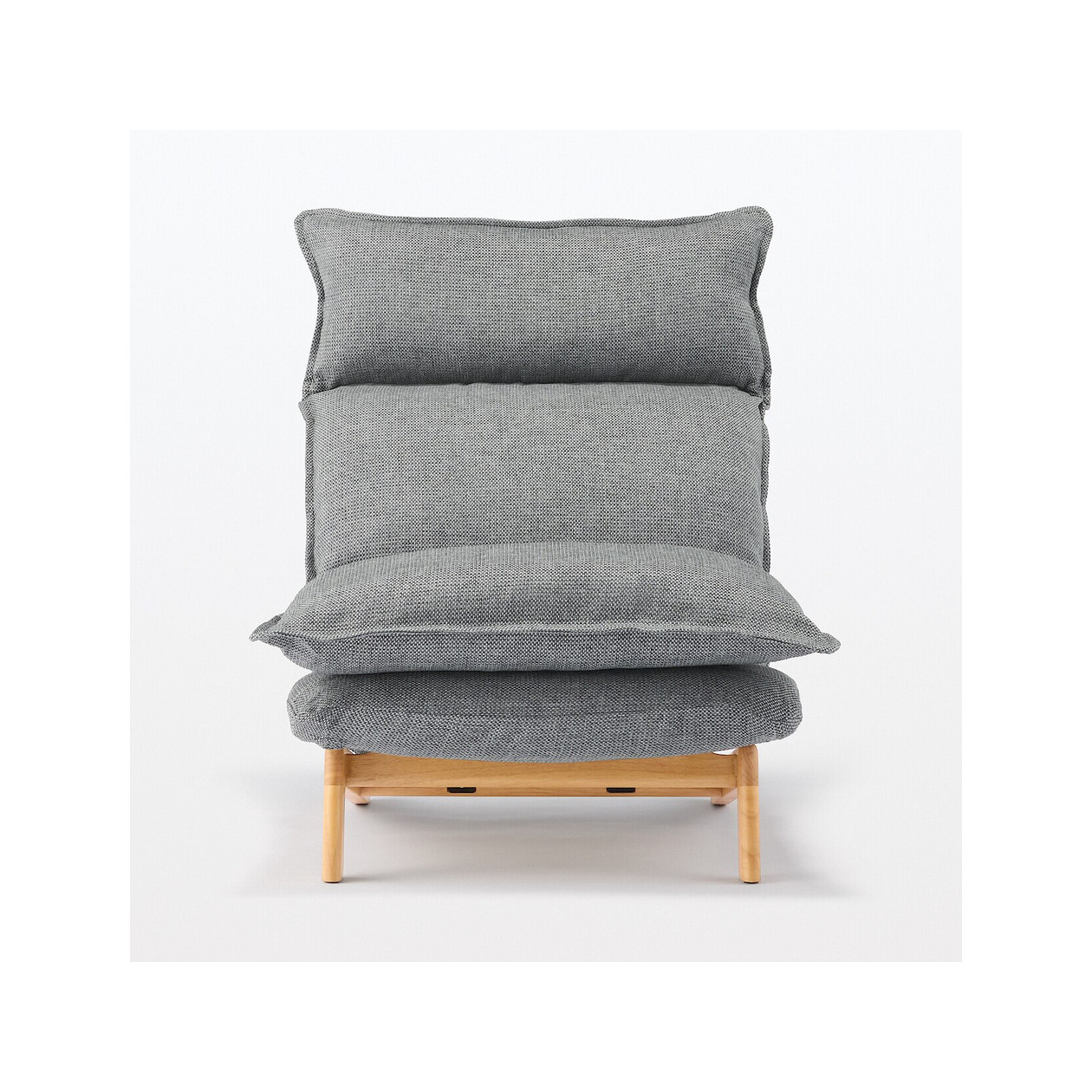 Fotel rozkładany szary