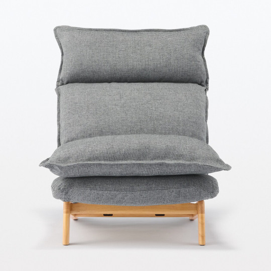 Fotel rozkładany szary