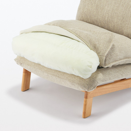 Fotel rozkładany beż