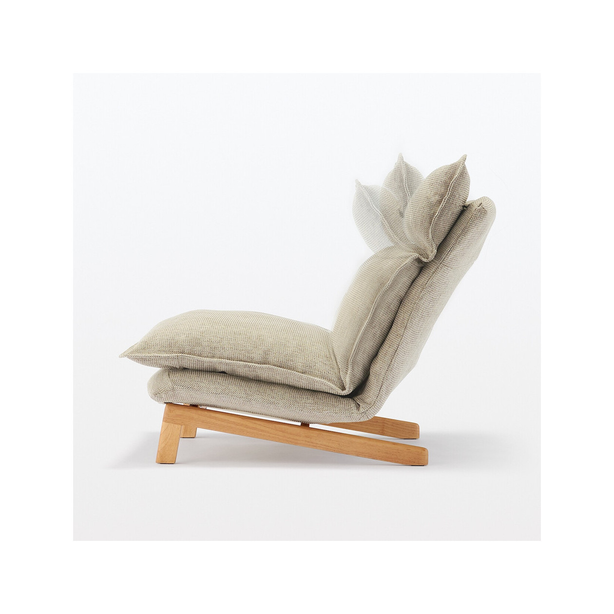 Fotel rozkładany beż