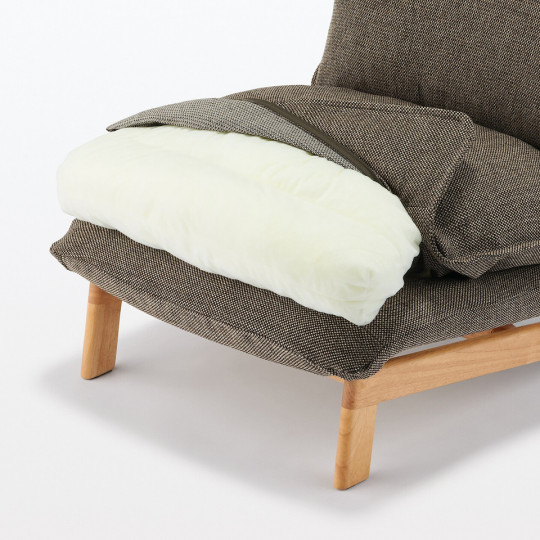 Fotel rozkładany brąz