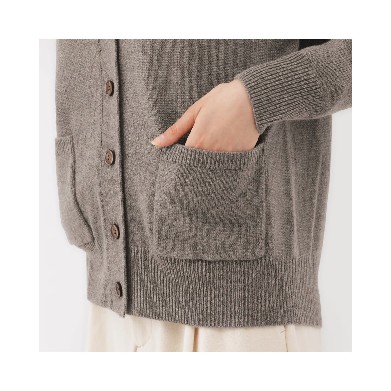 Kardigan wełniany zielony