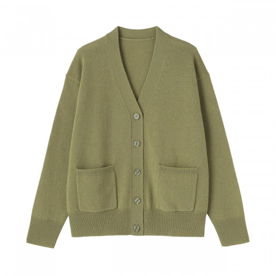 Kardigan wełniany zielony