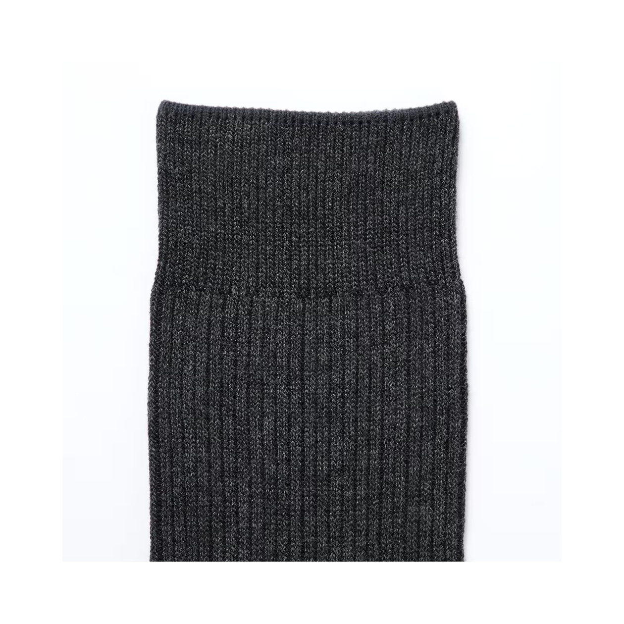 Skarpety wysokie prążkowane grafitowe