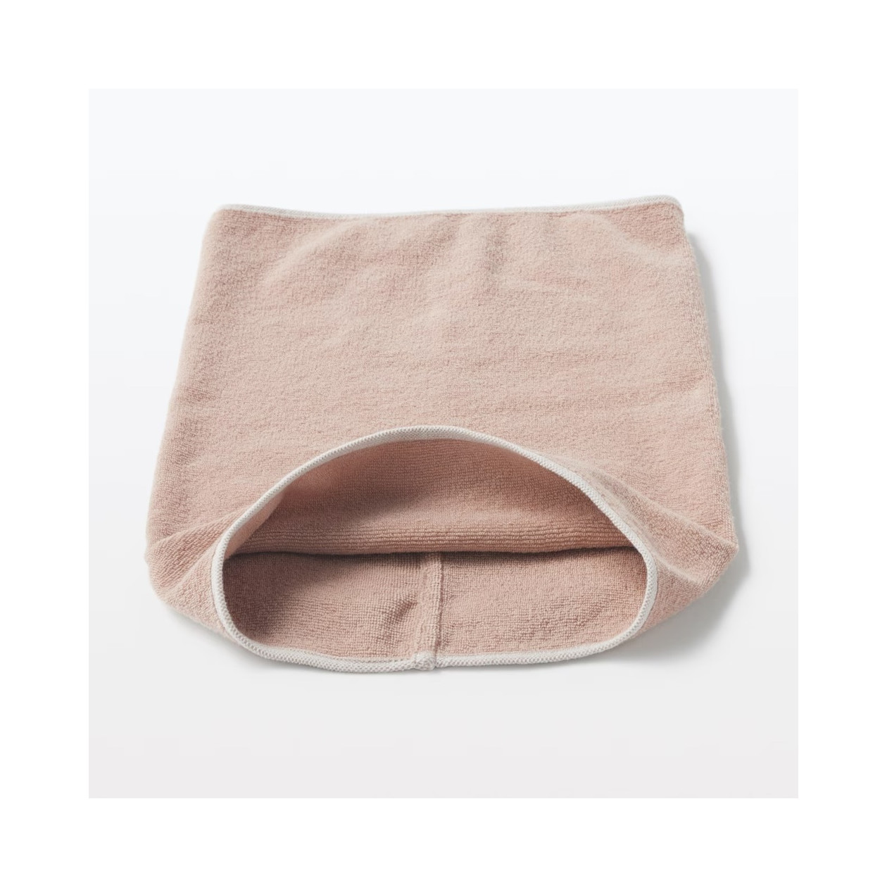 Elastyczny turban do włosów frotte różowy