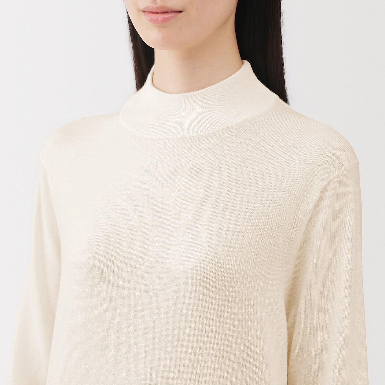 Półgolf niegryzący wełniany brązowy