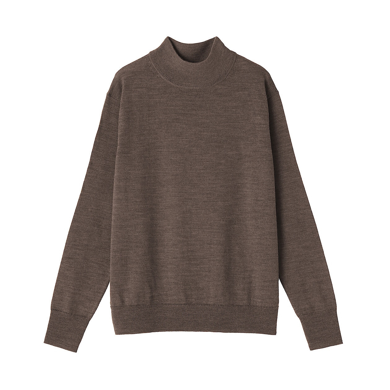 Półgolf niegryzący wełniany brązowy