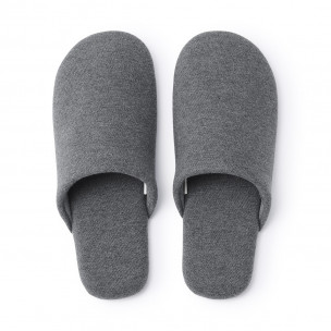 Kapcie z jerseyu szare