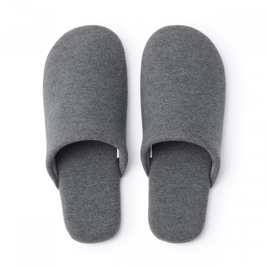 Kapcie z jerseyu szare