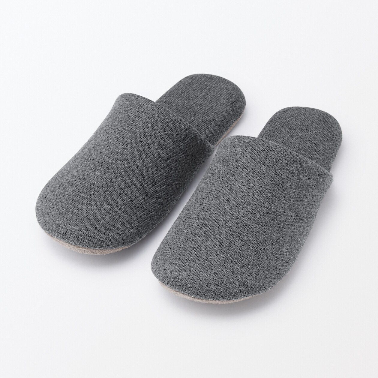 Kapcie z jerseyu szare