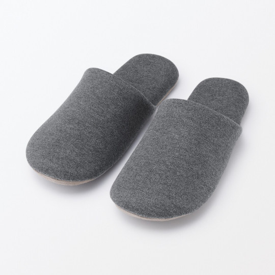 Kapcie z jerseyu szare