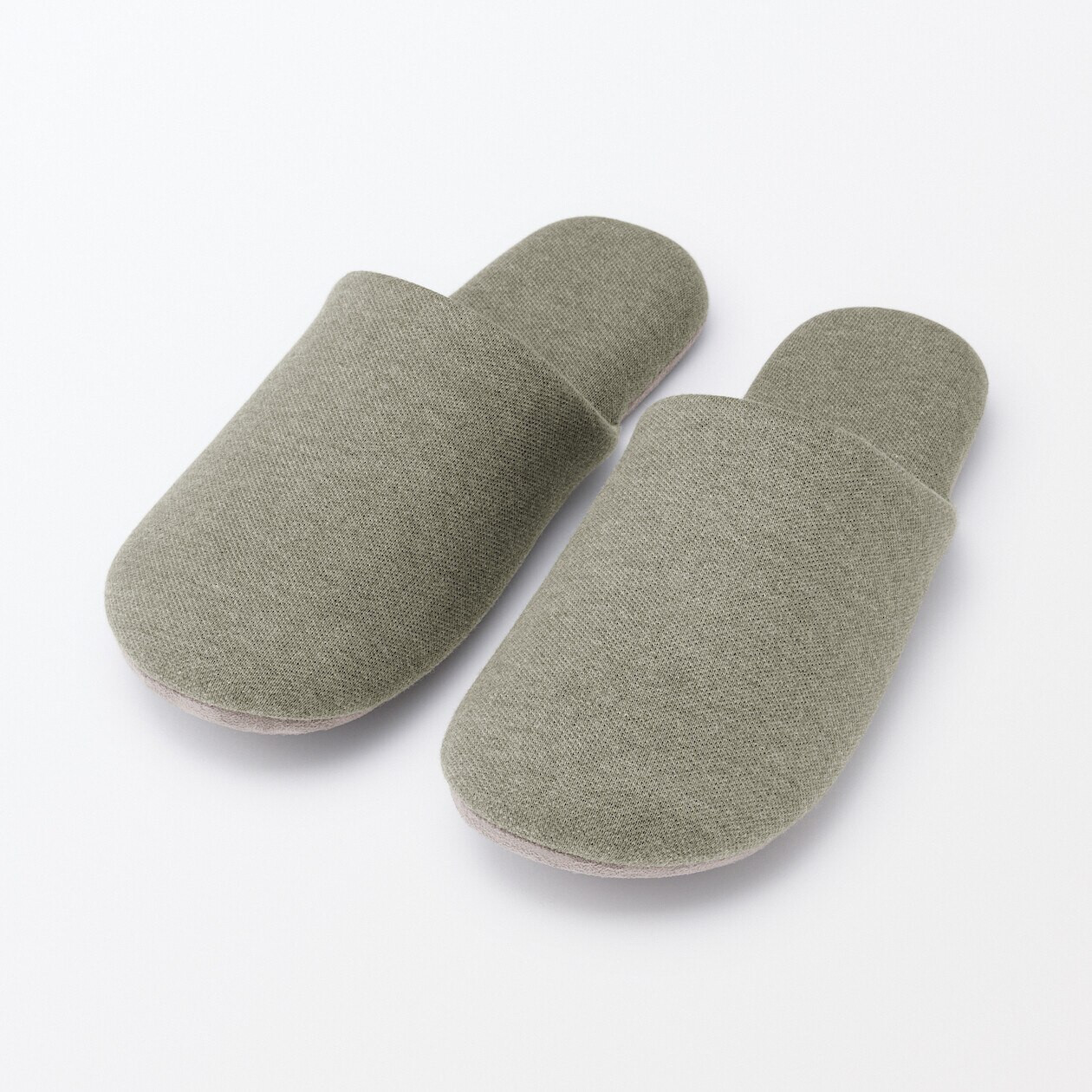 Kapcie z jerseyu zielone