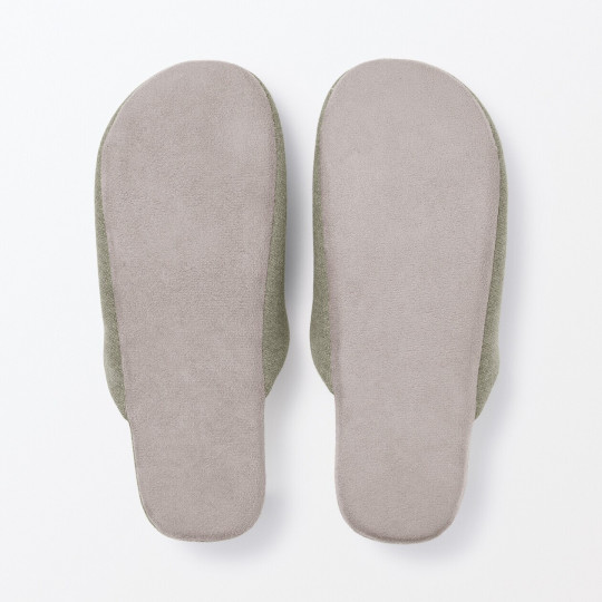 Kapcie z jerseyu zielone