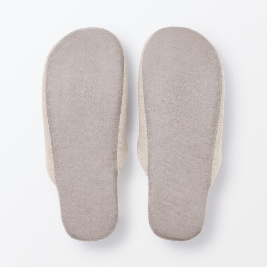 Kapcie z jerseyu beżowe