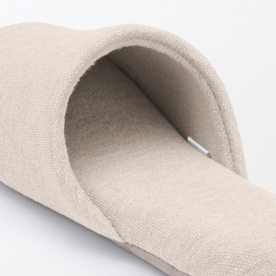 Kapcie z jerseyu beżowe