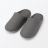 Kapcie z bawełnianą wkładką comfort grafitowe