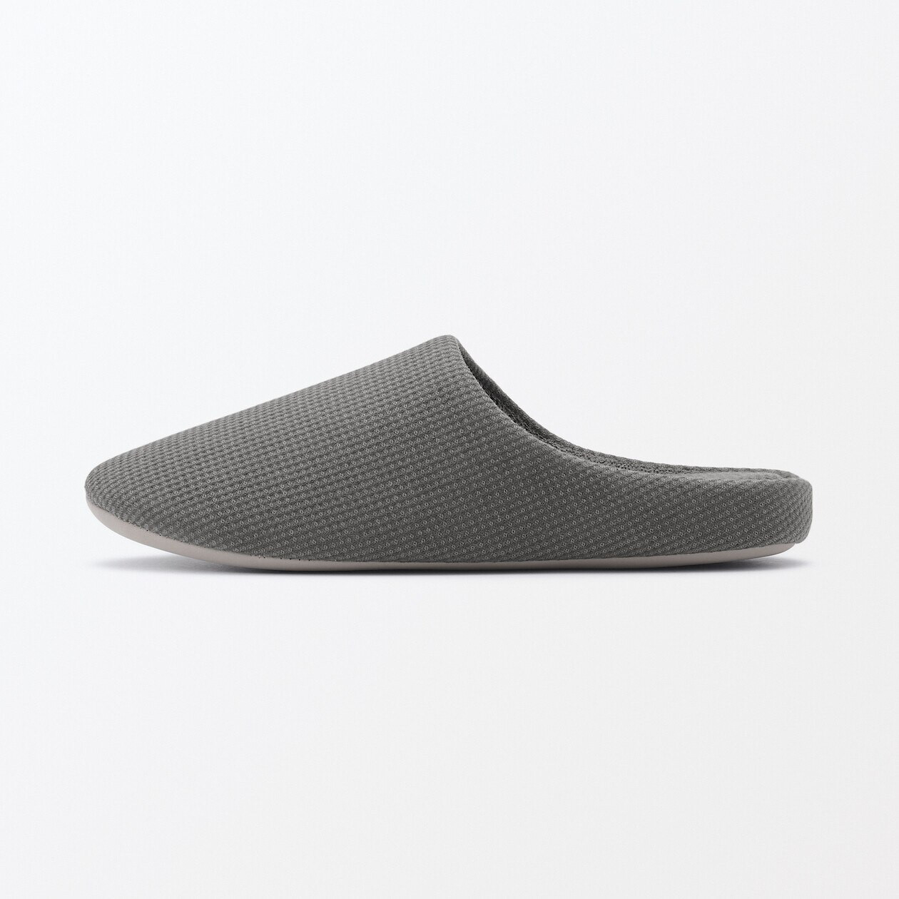 Kapcie z bawełnianą wkładką comfort grafitowe