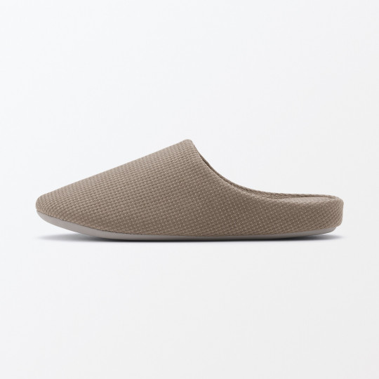 Kapcie z bawełnianą wkładką comfort brązowe