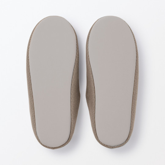 Kapcie z bawełnianą wkładką comfort brązowe