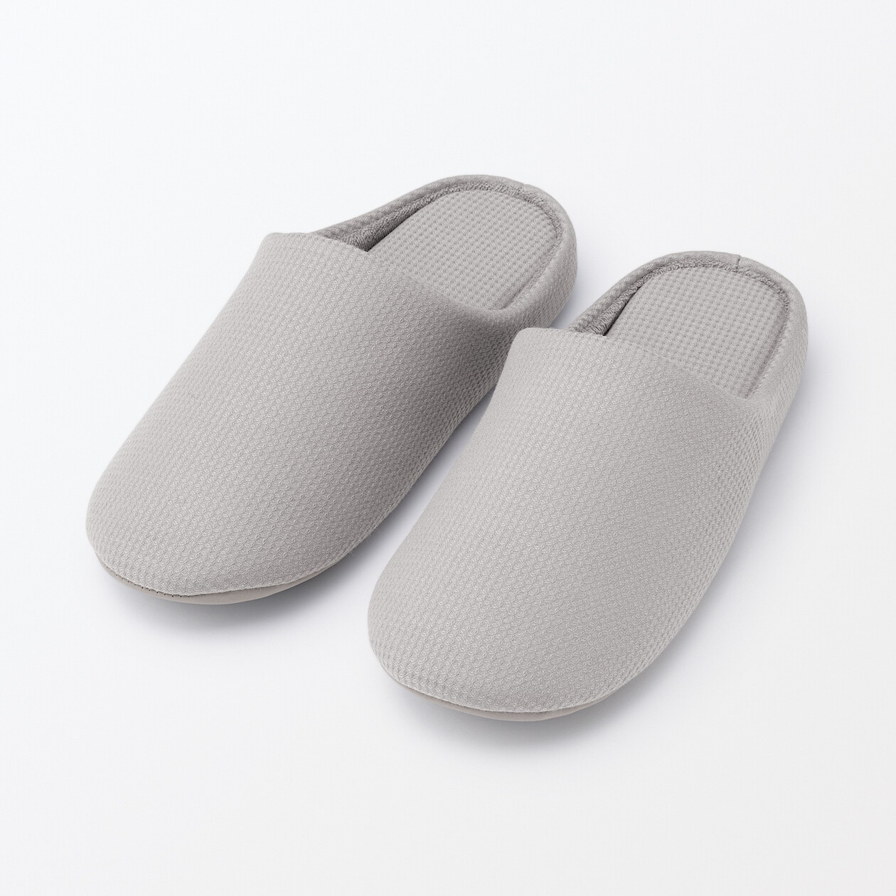 Kapcie z bawełnianą wkładką comfort szare