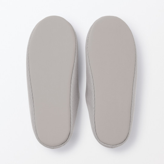 Kapcie z bawełnianą wkładką comfort szare