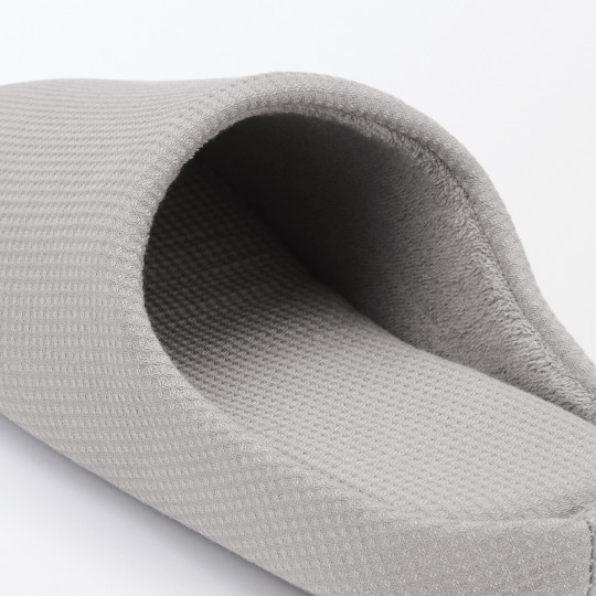 Kapcie z bawełnianą wkładką comfort szare