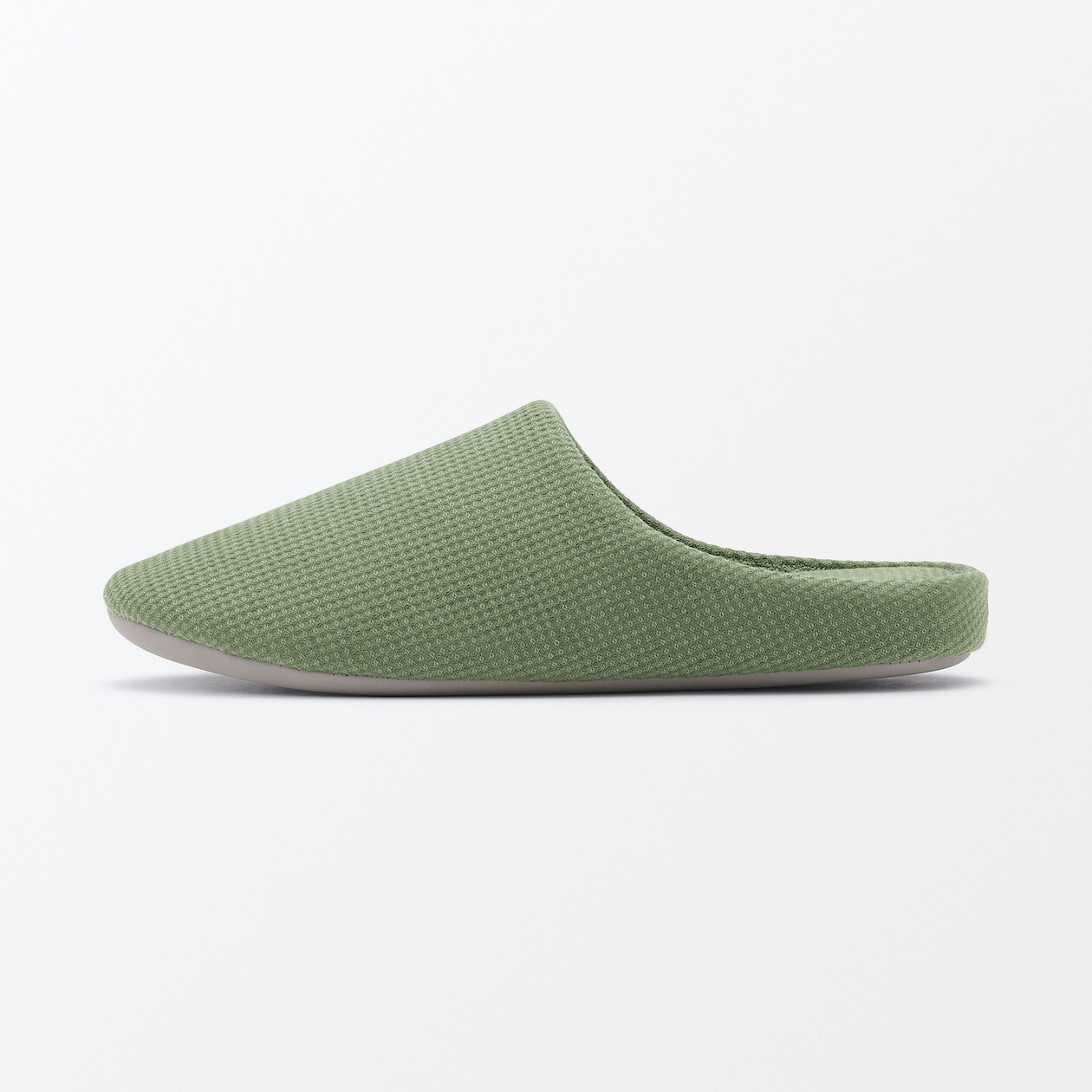 Kapcie z bawełnianą wkładką comfort zielone