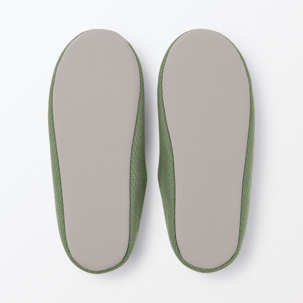 Kapcie z bawełnianą wkładką comfort zielone