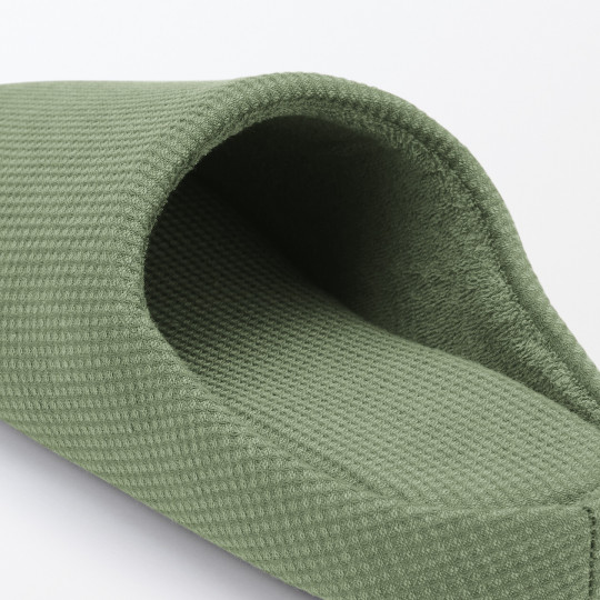 Kapcie z bawełnianą wkładką comfort zielone